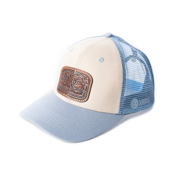 Jenson Hill Cap In Blue & Beige - Myra USA