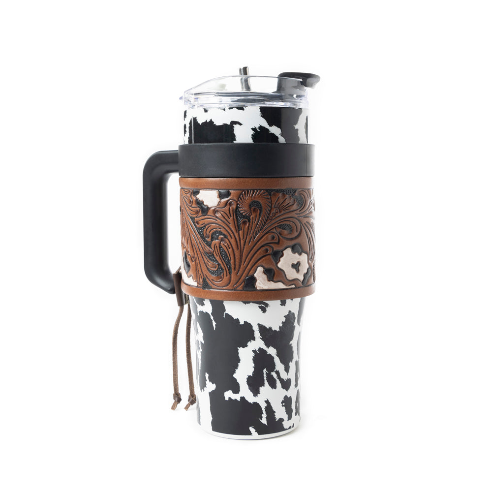 Wide Wyoming Tumbler In Black and White - Myra USA