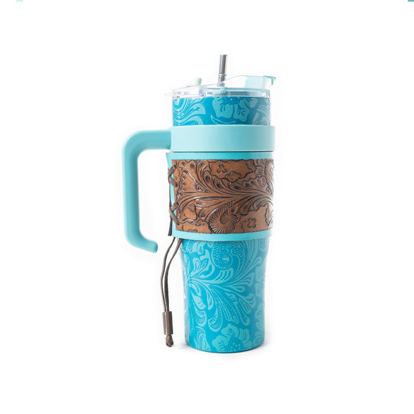 Wide Wyoming Tumbler In Blue