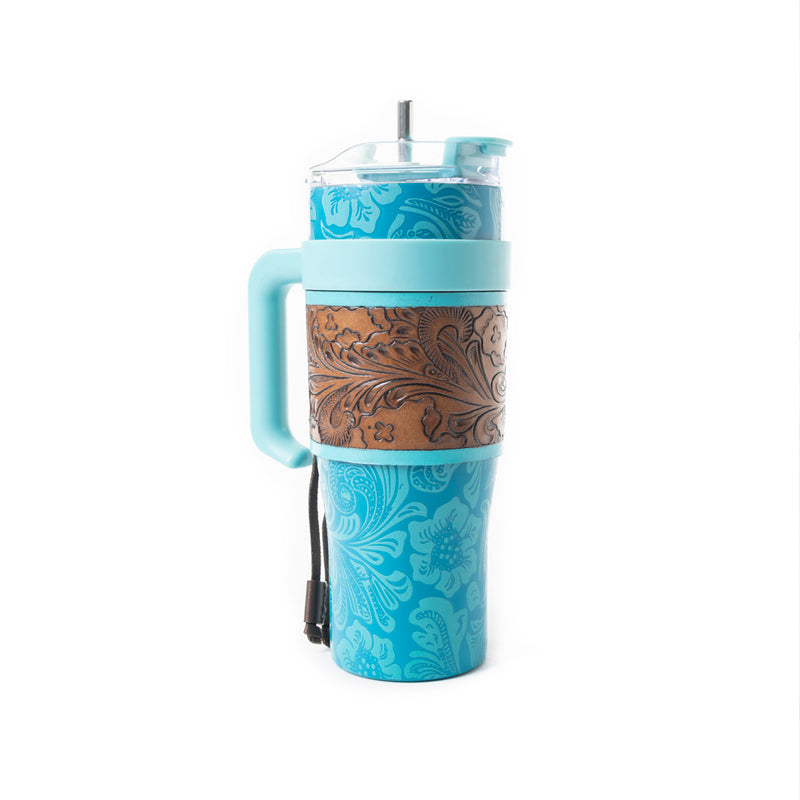 Wide Wyoming Tumbler In Blue