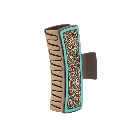 High Vista Hair Comb Clip In Turquoise - Myra USA