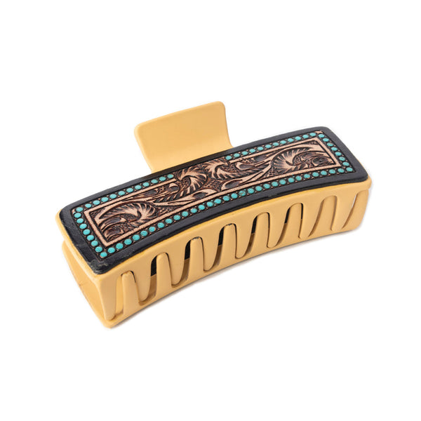 High Vista Hair Comb Clip In Yellow - Myra USA