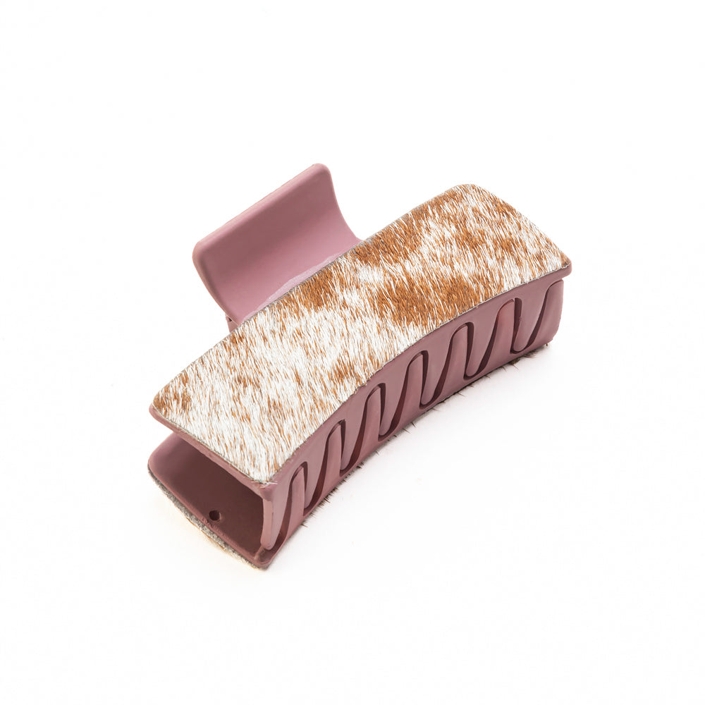 High Vista Hair Comb Clip In Peach and Brown - Myra USA
