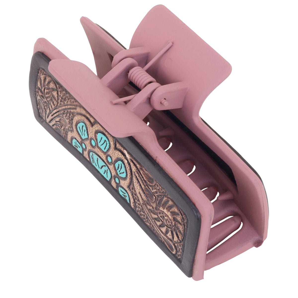 High Vista Hair Comb Clip In Peach and Brown - Myra USA