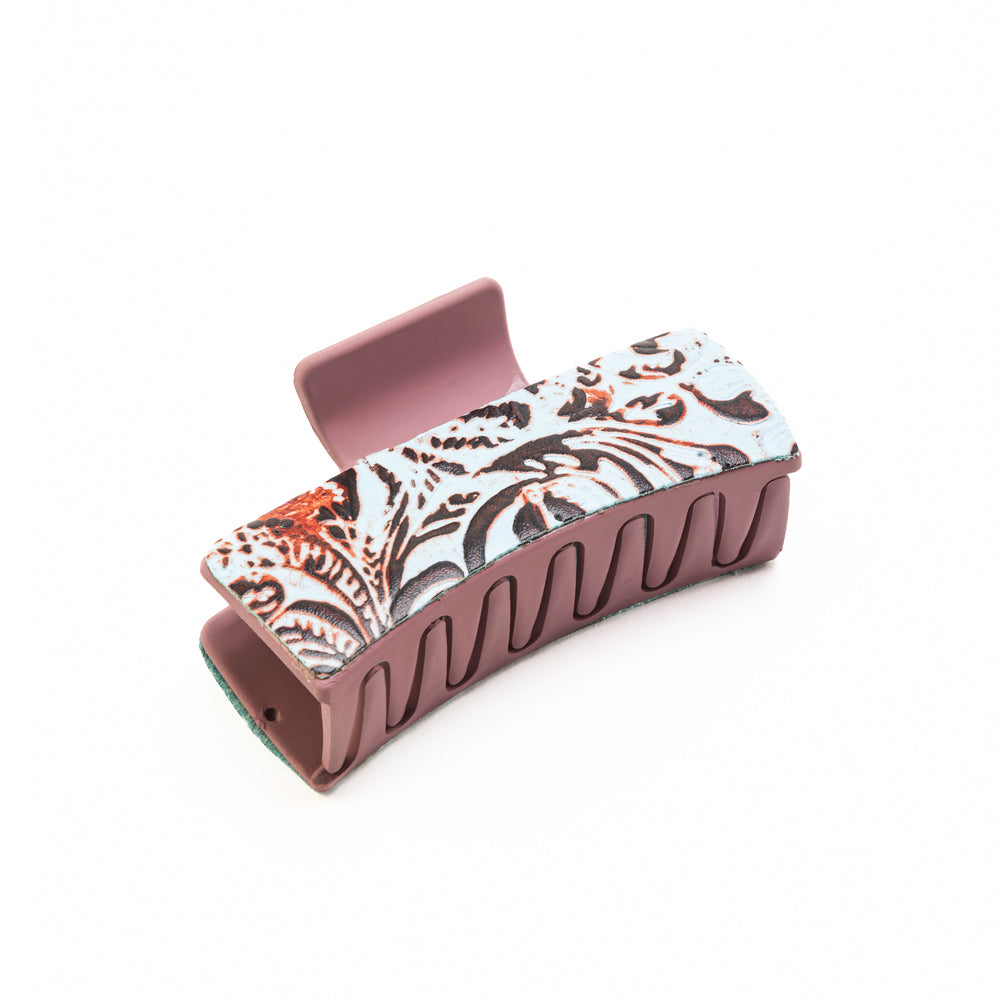 High Vista Hair Comb Clip In Peach and Brown - Myra USA