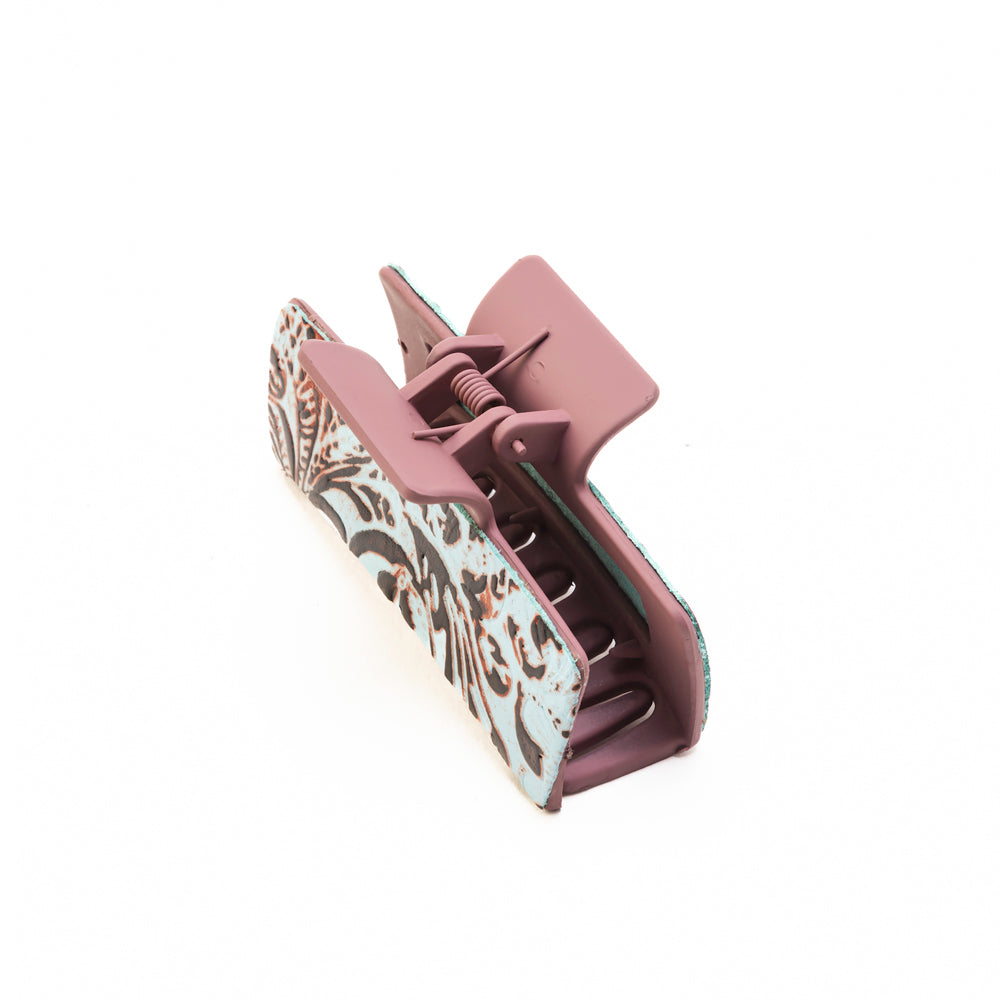 High Vista Hair Comb Clip In Peach and Brown - Myra USA