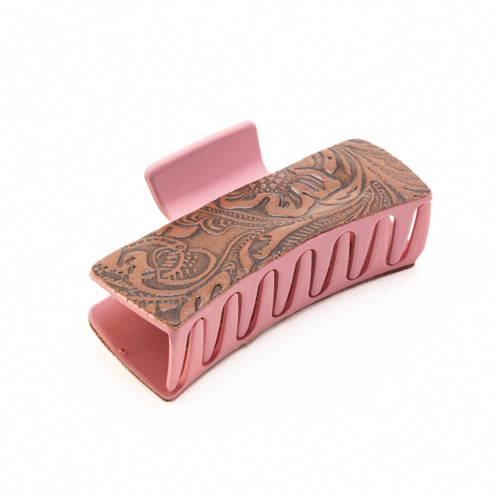 High Vista Hair Comb Clip In Pink and Brown - Myra USA