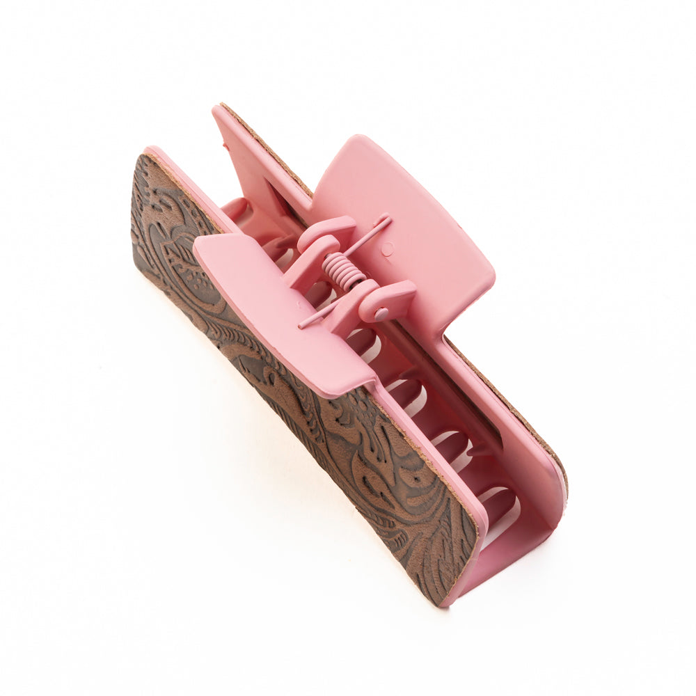 High Vista Hair Comb Clip In Pink and Brown - Myra USA