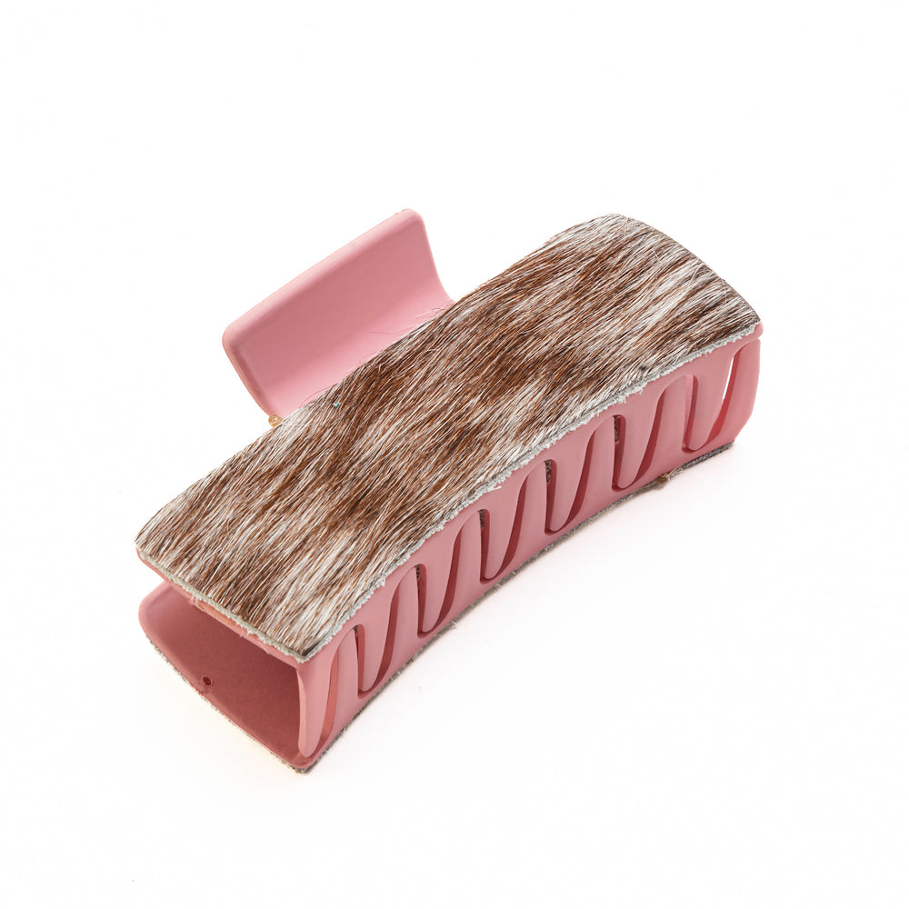 High Vista Hair Comb Clip In Pink and Brown - Myra USA