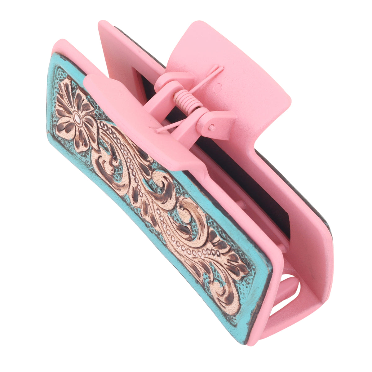 High Vista Hair Comb Clip In Pink and Brown - Myra USA