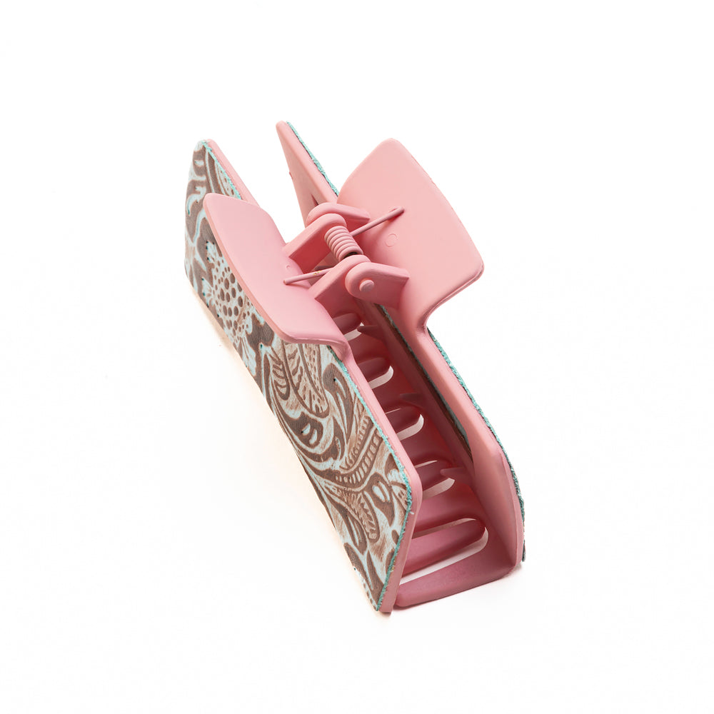 High Vista Hair Comb Clip In Pink and Brown - Myra USA