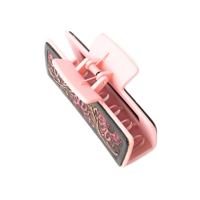 High Vista Hair Comb Clip In Pink and Brown