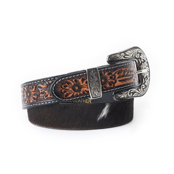 Jenson Hill Kid's Belt In Black & White - Myra USA