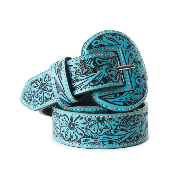 Talon High Desert Men's Belt In Turquoise - Myra USA