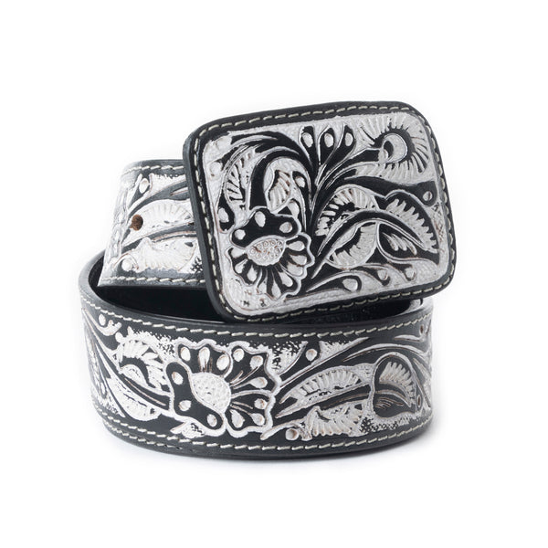 Desert Silver Moon Men's Belt In Black - Myra USA