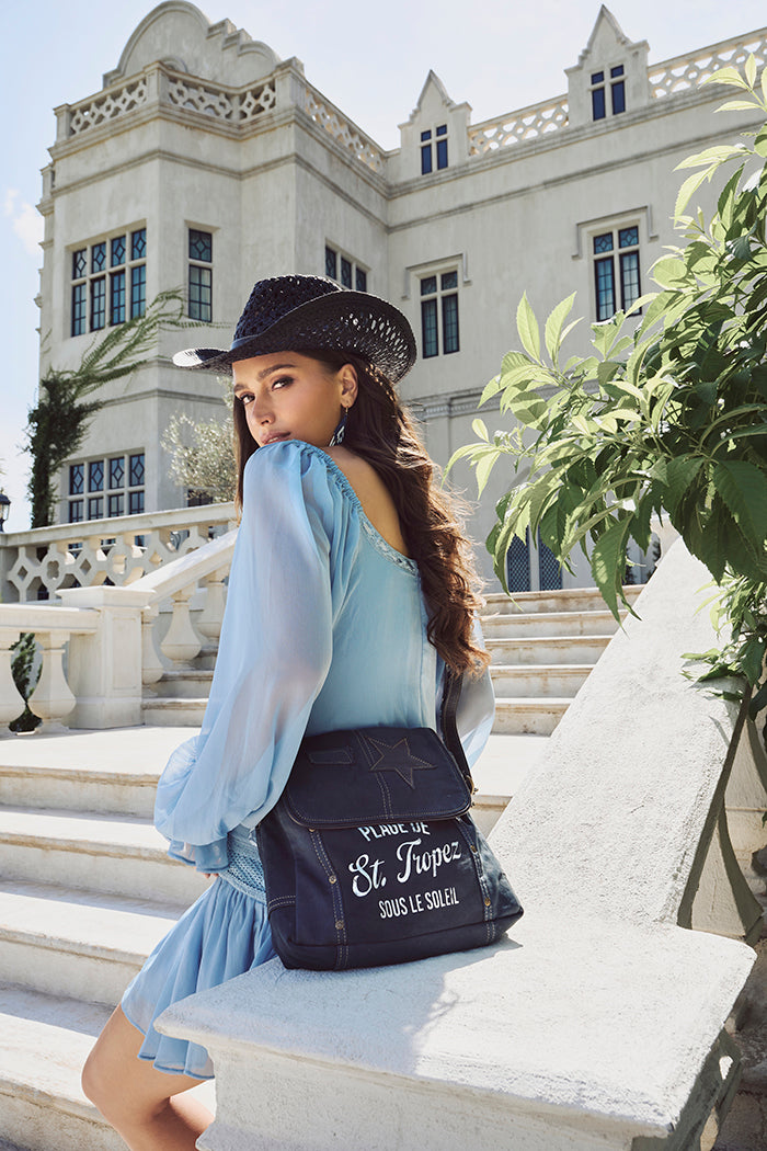 St. Tropez Explorer Shoulder Bag in Indigo