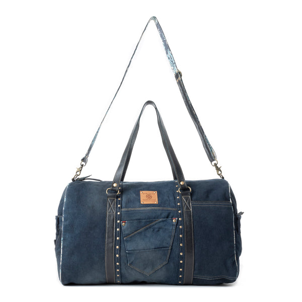 Wildberry Voyager Traveler Bag in Blue - Myra USA