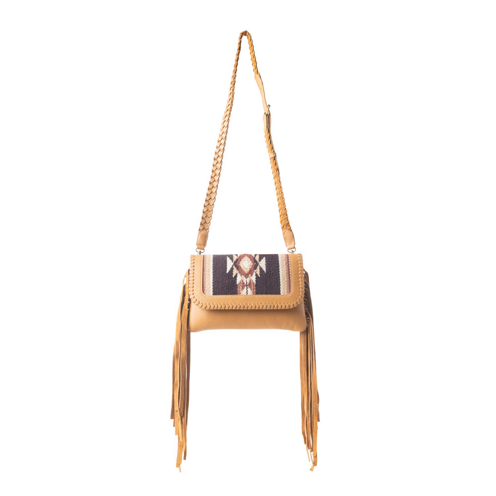 Desert Bonefire Crossbody Bag in Ochre Brown - Myra USA