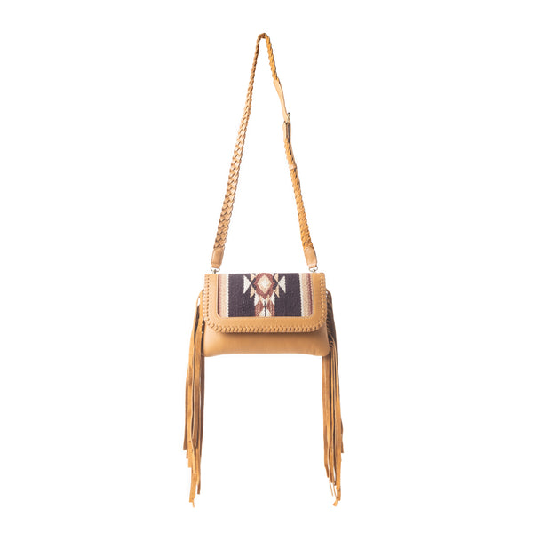 Desert Bonefire Crossbody Bag in Ochre Brown - Myra USA
