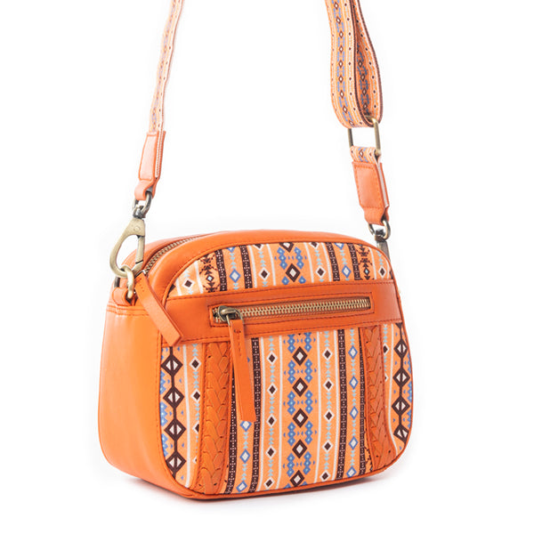 Pueblo Pointe Crossbody Bag In Red - Myra USA