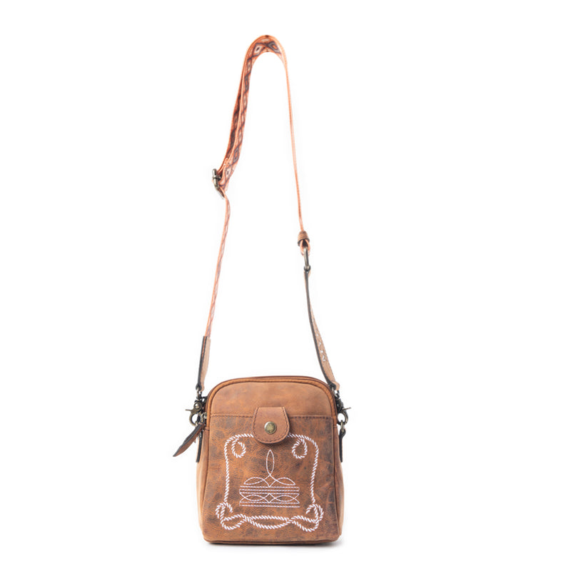 Starlight Rope Crossbody Bag In Dark Brown