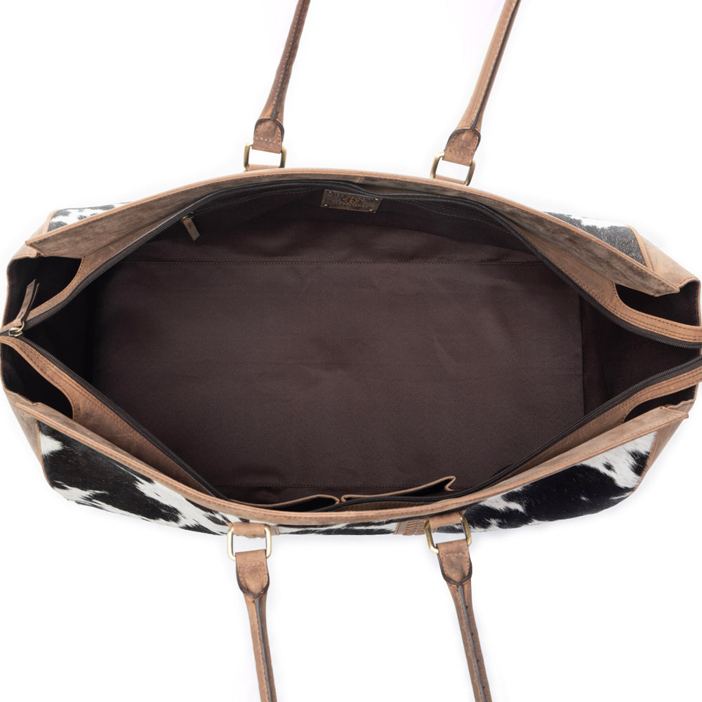 Rancher's Romance Traveller Bag In Black & White