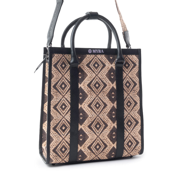 Tribal Legacy Tote Bag In Cream - Myra USA