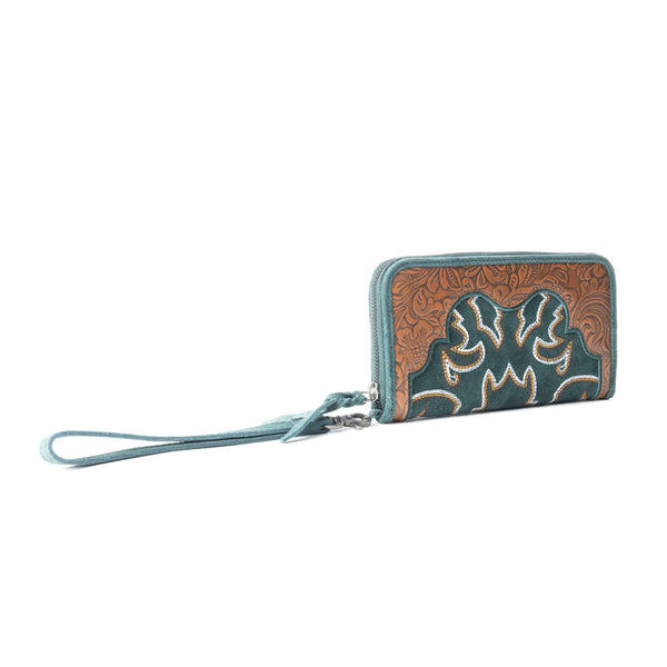 Electric Desert Wallet In Green - Myra USA