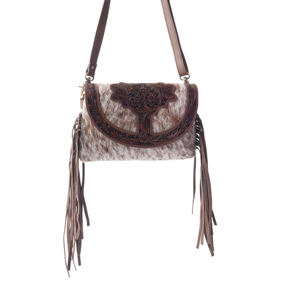 Stonedrop Ridge Crossbody Bag In  Honey Chocolate - Myra USA