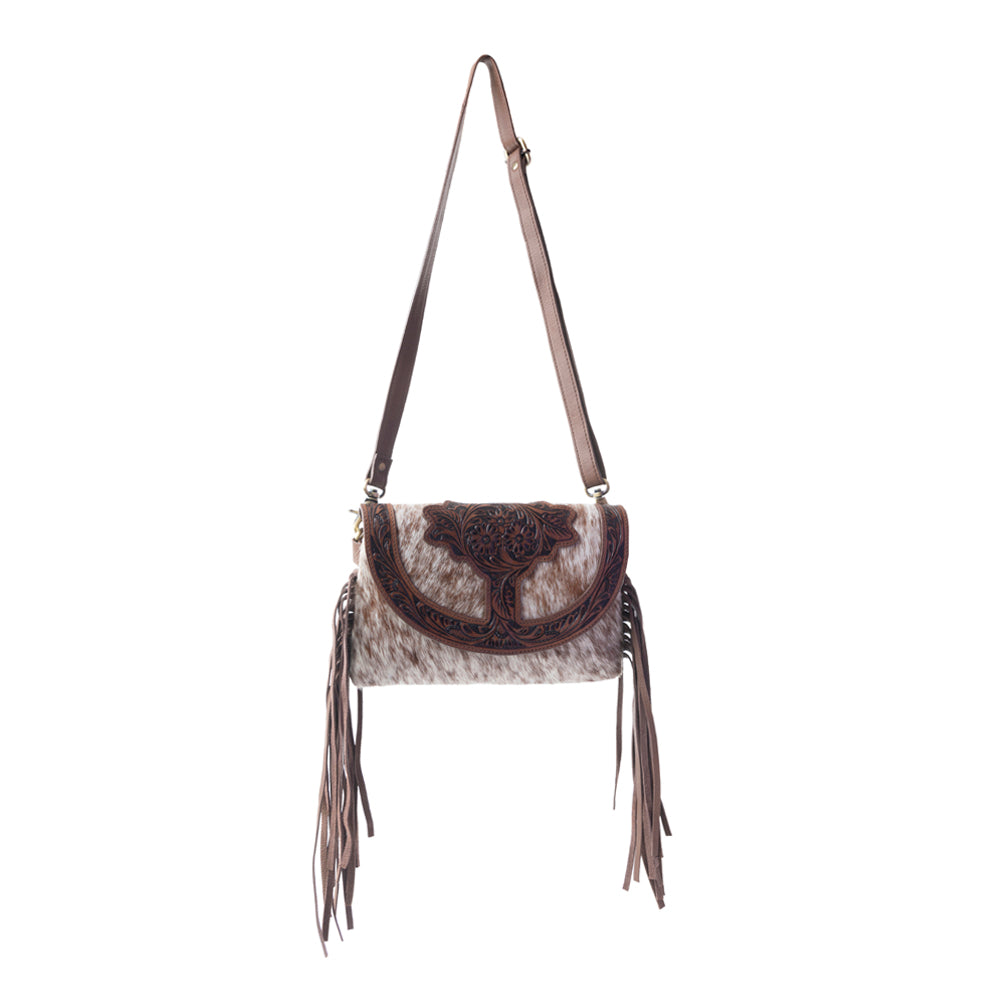Stonedrop Ridge Crossbody Bag In  Honey Chocolate - Myra USA
