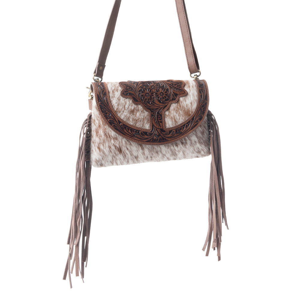 Stonedrop Ridge Crossbody Bag In  Honey Chocolate - Myra USA