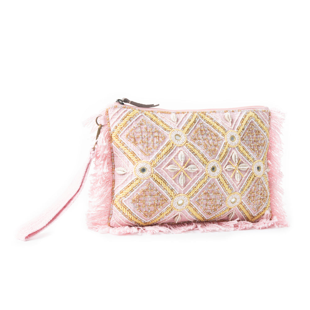 Desert Diamond Pouch In Light Pink