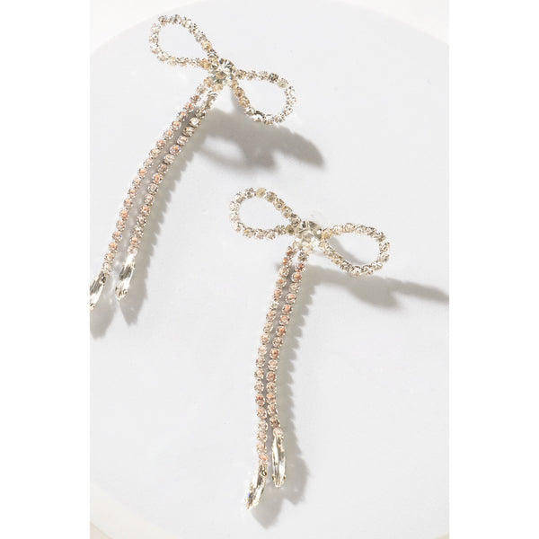 Starlight Lasso Earrings In White - Myra USA