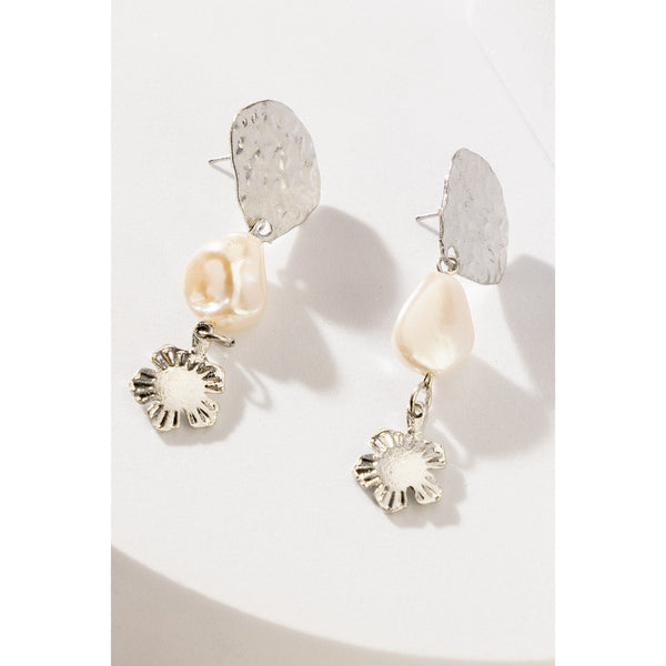 Desert Bloom & Pearl Earrings - Myra USA