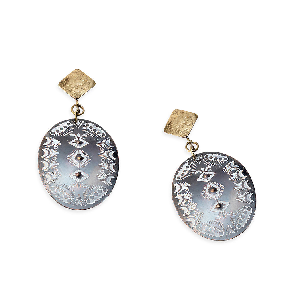 Ridge Nightfall Earrings - Myra USA