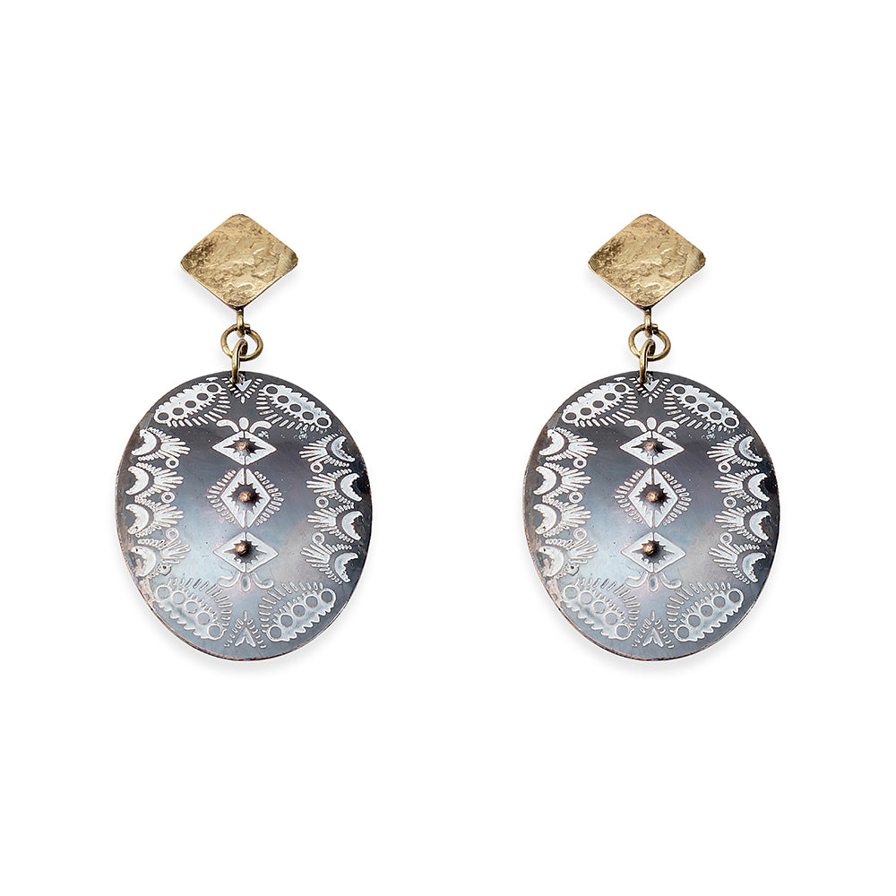 Ridge Nightfall Earrings - Myra USA