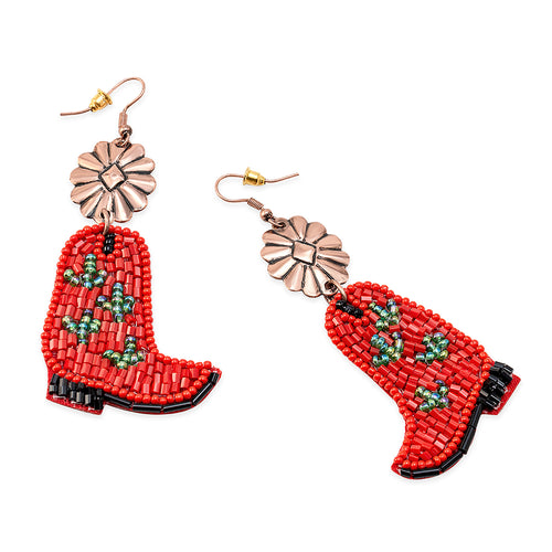Cactus Rose Boot Earrings - Myra USA