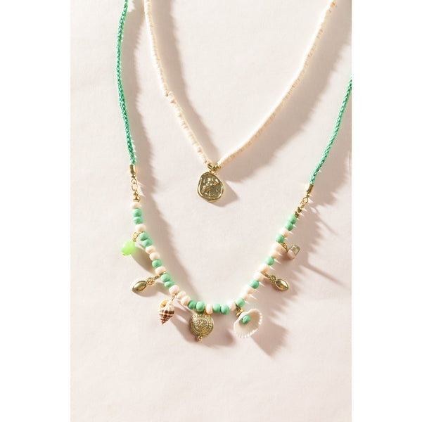My Treasures Necklace In Green - Myra USA