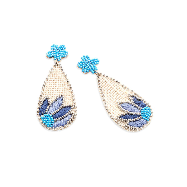 Desert Bluebells Beaded Earrings - Myra USA