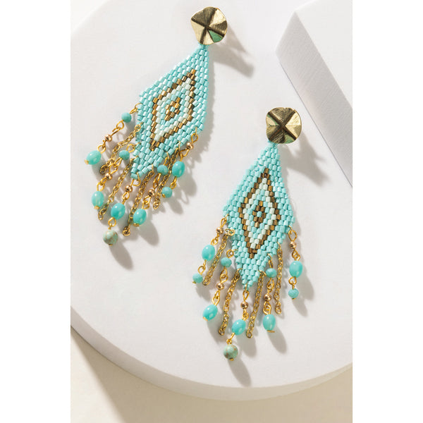 Mesa Rain Dance Beaded Earrings - Myra USA