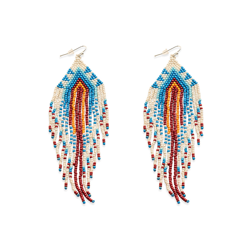 Strands of History Beaded Earrings