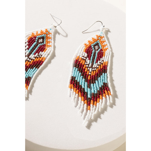 Feather Canyon Beaded Earrings