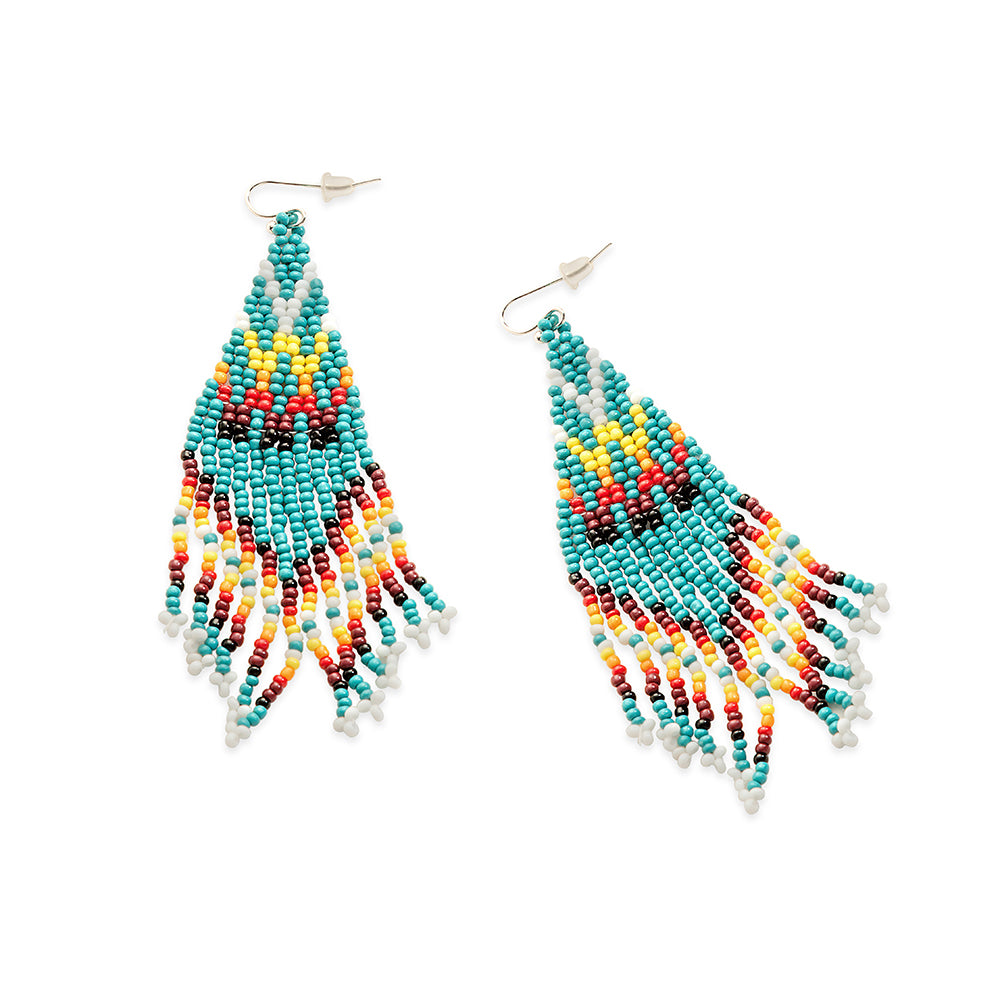 Thunderbird Wings Beaded Earrings