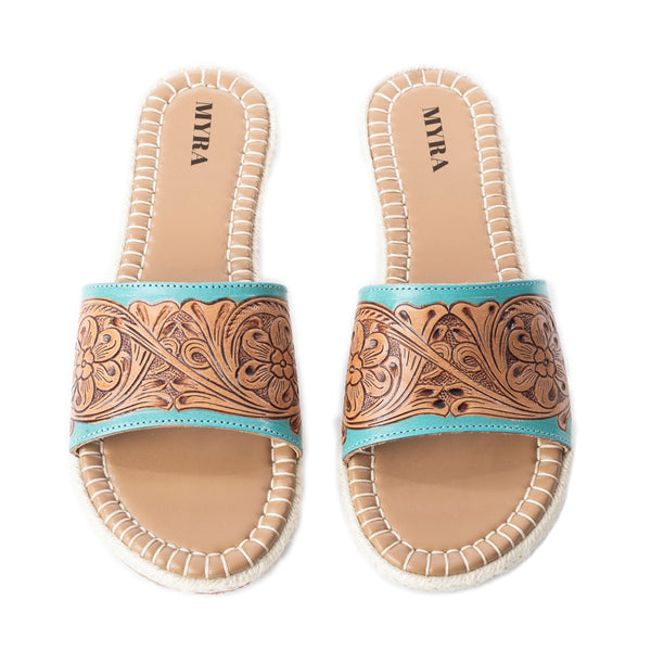 Horizon Creek Slides In Turquoise - Myra USA