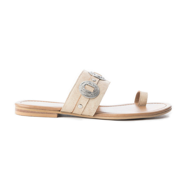 Sagebrush Concho Sandals In White - Myra USA