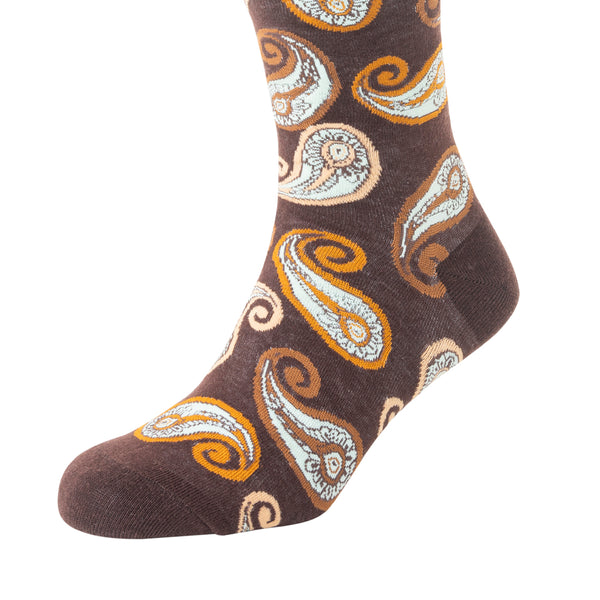 Sunshine Swirl Suzie Socks In Brown - Myra USA