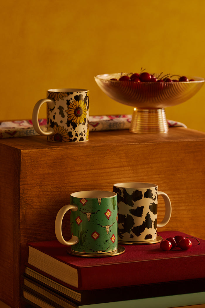 Sippin’ in the South Ceramic Mug in Sunflower Yellow