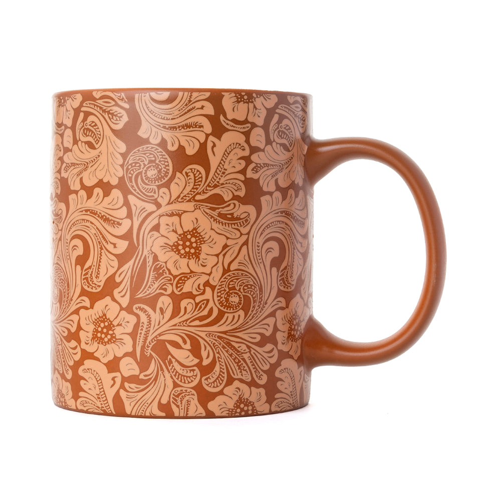 Sippin’ in the South Ceramic Mug in Brown Baroque - Myra USA