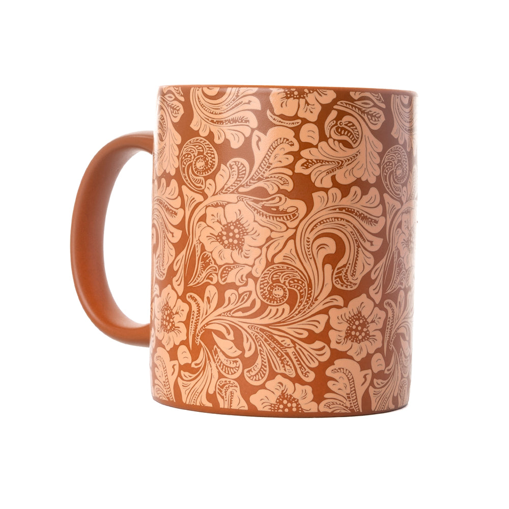 Sippin’ in the South Ceramic Mug in Brown Baroque - Myra USA