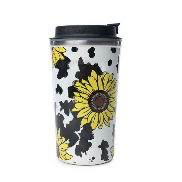 Western Trail Brew Stainless Steel Mug in Sunflower Yellow - Myra USA